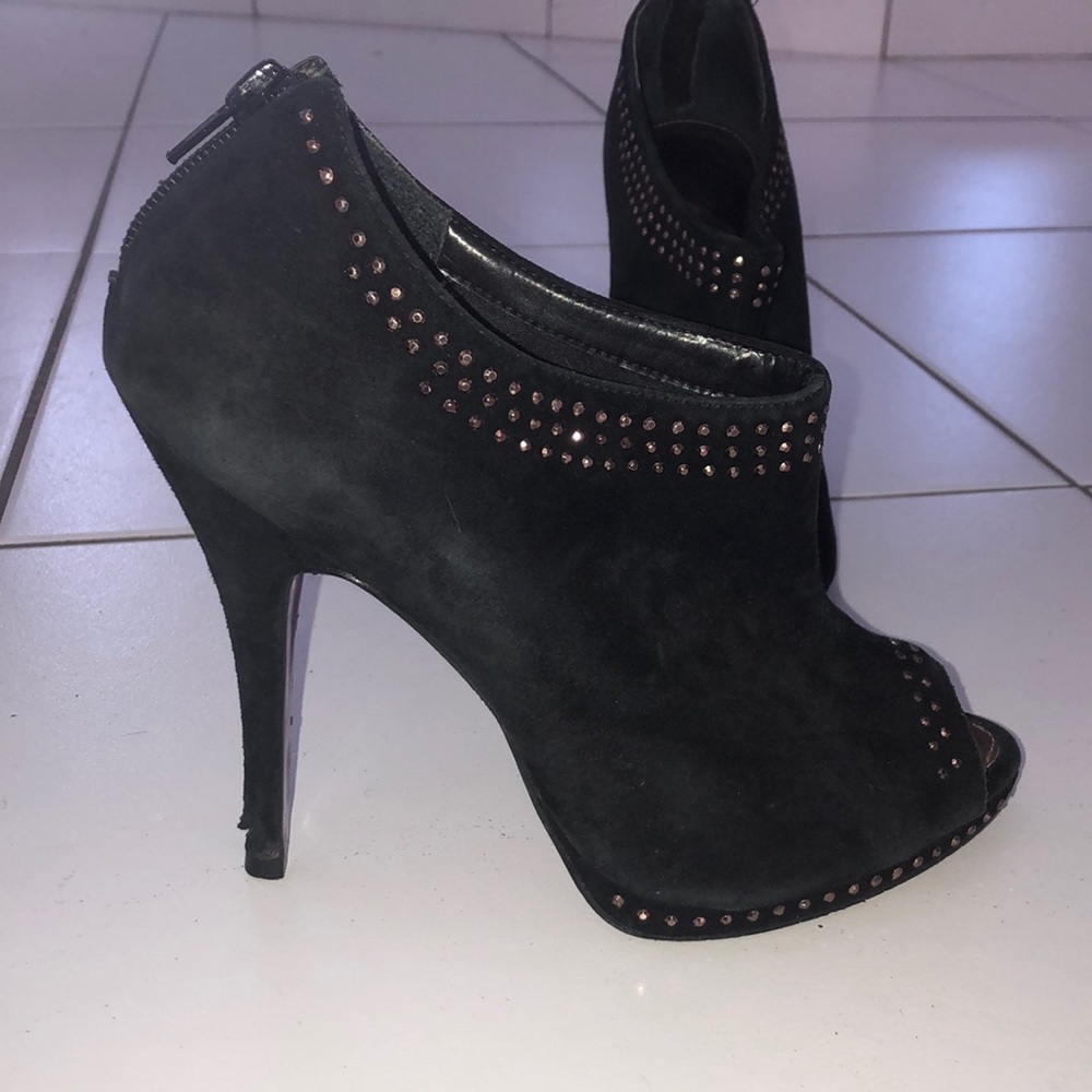 Sergio zelcer suede booties